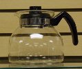 Stove-top glass tea kettle