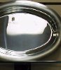 13 1/2 inches by 9 1/2 serving tray 18/10 stainless steel
