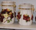 Apple 4 PC Canister Set Locking Lids