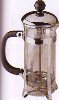 2-Cup French Coffee / Tea Press Chrome, Glass and Plastic
